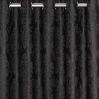 Damask Blockout Eyelet Curtain 165x220cm