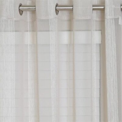Laura Sheer Stripe Eyelet Curtain 140x220cm
