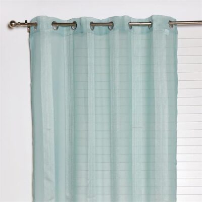 Laura Sheer Stripe Eyelet Curtain 140x220cm