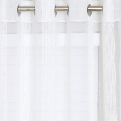 Laura Sheer Stripe Eyelet Curtain 140x220cm