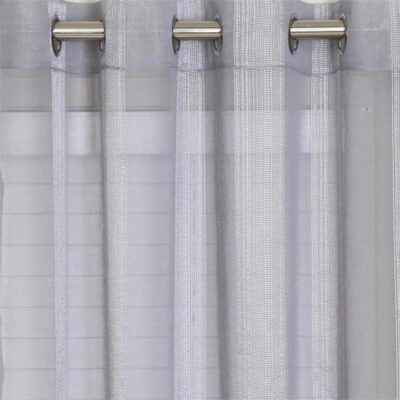 Laura Sheer Stripe Eyelet Curtain 140x220cm