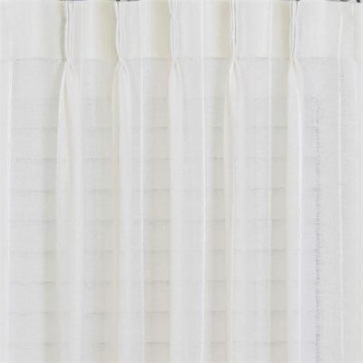 Geneva Striped Sheer Pinch Pleat Curtains