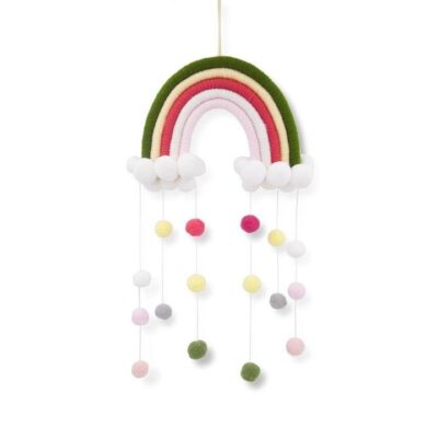 Hanging Woven Rainbow Cloud