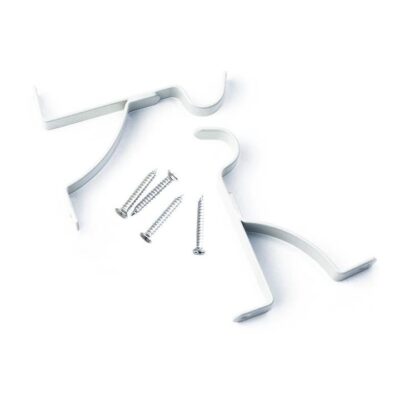 75mm Single Curtain Stayed Metal Brackets (2pp)