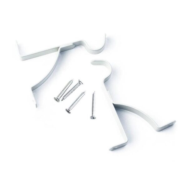 75mm Single Curtain Stayed Metal Brackets (2pp)