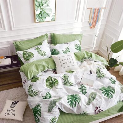 Monstera Quilt Cover Set