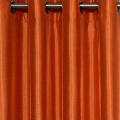 Taj Uncoated Faux Silk Eyelet Curtain 138x220cm