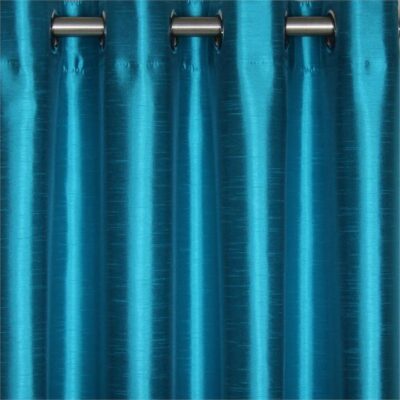 Taj Uncoated Faux Silk Eyelet Curtain 138x220cm