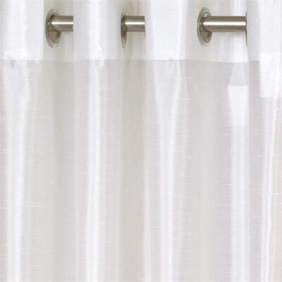 Taj Uncoated Faux Silk Eyelet Curtain 138x220cm