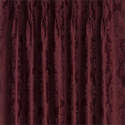 Damask Blockout Pinch Pleat Curtains